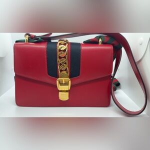 Gucci Red Sylvie Medium